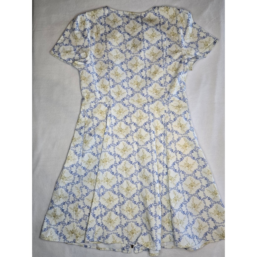 Draper James Floral Front Zip Fit and Flare Mae Dress Size 14 - Picture 10 of 11